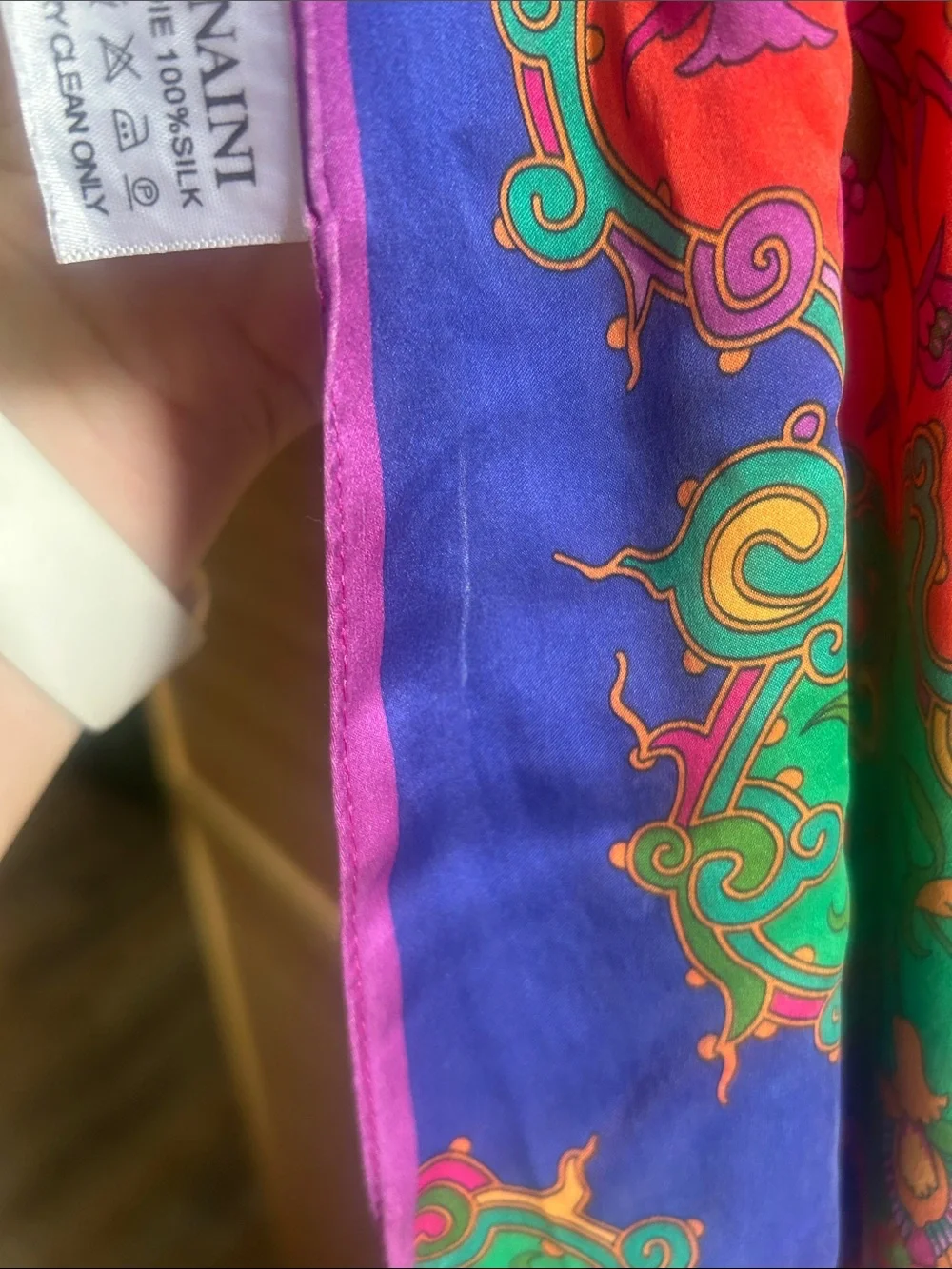 Vibrant women’s silk Scarf